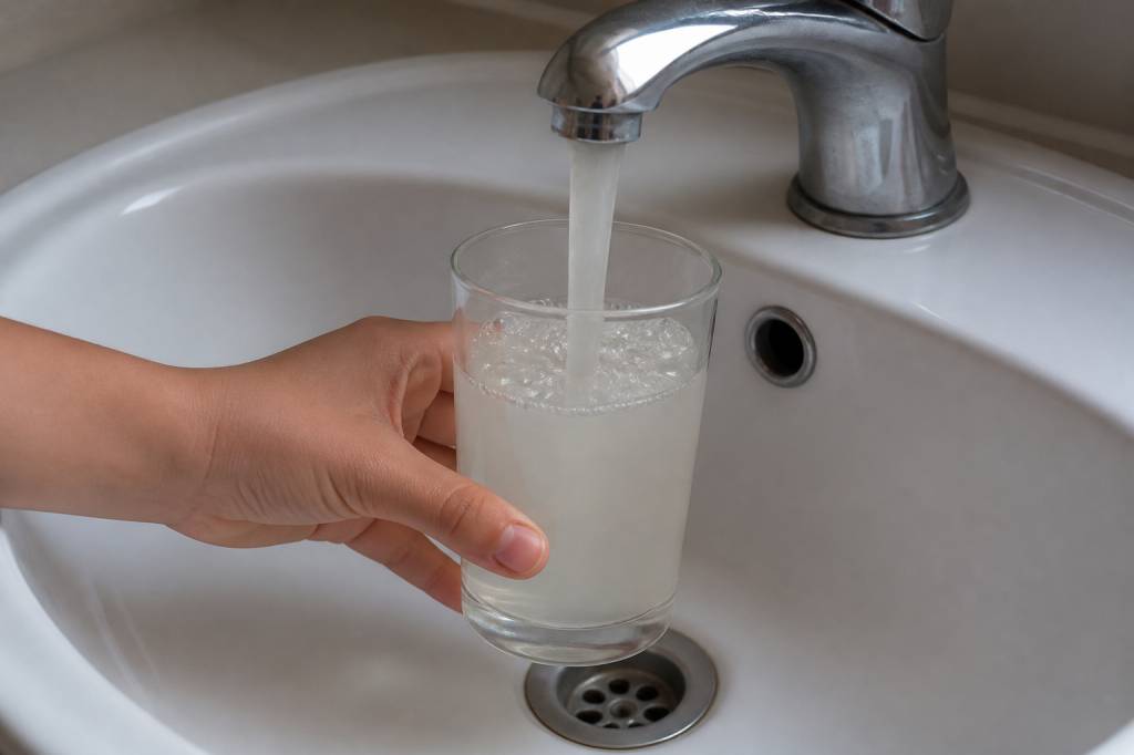 Cloudy water from faucet: causes, risks and filtration solutions